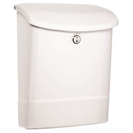 Perfectpatio Parkside Locking Wall Mount Mailbox - White PE2522206